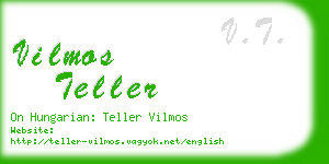 vilmos teller business card